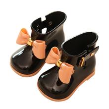 Arloneet zapatos de lluvia impermeables lindos zapatos de gelatina para bebés zapatos para niñas Botas de lluvia arco para niños g0719 2024 - compra barato