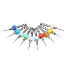 10PCS PCB Milling Cutter 0.5mm-3.175mm Fish Tail Milling Cutter Corn Milling Cutter Tungsten Carbide Mini End Mill Engraving CNC 2024 - buy cheap