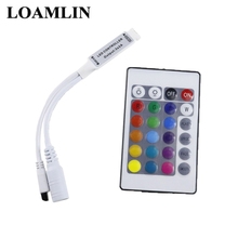 RGB LED Controller Mini 24 Button DC 12V RGB IR Remote Control For 3528 Or 5050 RGB LED Strip RGB Controller LED Tape 2024 - buy cheap