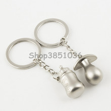 12 Garrafa e Mamilo Keychain jogos/lote = 24 peças do bebê Casamento Favores Do partido acessórios do casamento favores do chuveiro do bebê lembrança 2024 - compre barato