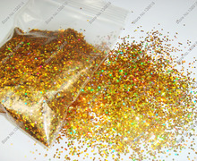 50gram-1mm(1/24")Holographic Laser Gold Color Dazzling Hexagon Glitter Paillette Spangle Shape for Nail Art &Glitter Craft 2024 - buy cheap