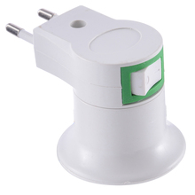 1pc E27 LED Light Socket Switch Lamp Bulbs Socket Base Holder EU Plug Adapter ON/OFF Switch For Household Lighting 2024 - buy cheap