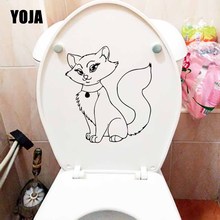 YOJA 20.8X23.3CM Room Decor Art Wall Decal Mural Cat Animals Honey Kitten Toilet Sticker T5-0275 2024 - buy cheap