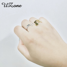 UZone арабское сердце пользовательское кольцо персонализированное имя Регулируемые кольца с именной табличкой из нержавеющей стали подарок на выпускной для влюбленных 2024 - купить недорого