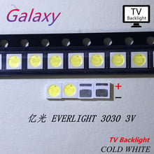 3000pcs EVERLIGHT светодиодная подсветка 1W 3030 3V холодный белый 80-90LM TV App 62-113TUN2C/S5000-00F/TR8-T 2024 - купить недорого