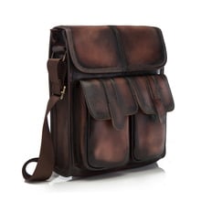 New Fashion Quality Leather Male Casual Travel messenger bag Satchel cowhide Design 10" Cross-body Shoulder bag For Men 009dw 2024 - buy cheap