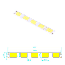 Chip de bombilla LED COB, 12V, 5W, CC, módulos de tira COB colorido, 151x16,5mm, para iluminación DIY, 1 ud. 2024 - compra barato