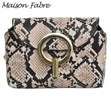 Maison Fabre Bag women Leather wallet handbag Snake print Shoulder bag for women Chest bag Fashion Ladies purses and handbag 2024 - buy cheap