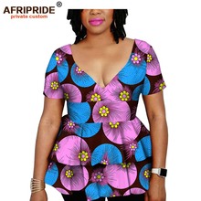 2019 African Clothing for Women dashiki tops print outfits ankara fabric wax batic windbreaker coat women AFRIPRIDE A1924006 2024 - buy cheap