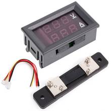 0-100V/50A Red Blue Digital Voltmeter Ammeter 2in1 DC Volt Amp Meter W/ Shunt  T15 Drop ship 2024 - buy cheap