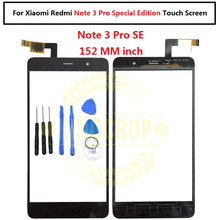 Сенсорный экран дигитайзер для Xiaomi Redmi Note 3 note3 Pro se удлиненная версия (152 мм) специальное издание внешняя стеклянная панель Датчик 2024 - купить недорого