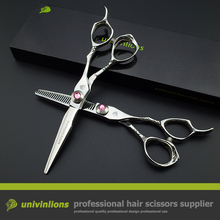6" VG10 hot hair scissors hairdressing scissors cabelereiro japan scissors barber thinning shears haircut kit for hairdressers 2024 - buy cheap