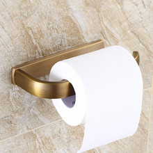 Европейский античный держатель для туалетной бумаги, Твердый латунный квадратный держатель рулона салфеток, набор аксессуаров для ванной комнаты Au28 2024 - купить недорого