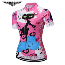 Weimostar Cat Girl Cycling Jersey Women Summer Breathable Bicycle Clothing Ropa Ciclismo Quick Dry mtb Bike Jersey Shirt Maillot 2024 - buy cheap