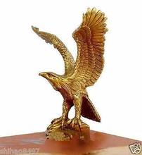 Small Bronze Brass Statue EAGLE/Hawk Figure figurine 4.5" High Garden Decoration 100% real Brass Bronze 2024 - buy cheap