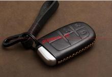QDAEROHIVE genuine leather car Key Case Cover For JEEP  Wrangler Cherokee Grand Cherokee patriot Renegade ! 2024 - buy cheap