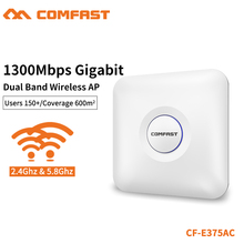 COMFAST 1300Mbps Gigabit Dual Band Wireless Ceiling AP 2.4G&5.8Ghz High Power Wi fi Router Signal Amplifier Extender CF-E375AC 2024 - buy cheap