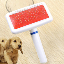 CW029-cepillo de limpieza rápida para mascotas, rebanador de pelo rojo para cachorros y gatos, herramienta para cortar el pelo, nuevo 2024 - compra barato