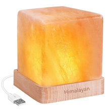 USB Crystal Light Natural Himalayan Salt Lamp LED Lamp Air Purifier Mood Creator Indoor Warm Light Table Lamp bedroom Gift 2024 - buy cheap