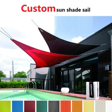 Sun shade sail waterproof shade canopy net toldo canopy outdoor pergola gazebo garden cover awning rectangle square voile soleil 2024 - buy cheap
