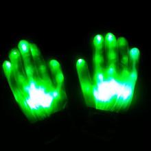 LED Gloves 1 Pair Flashing Finger Colorful Party Fun Home Holiday DJ Disco Glow Visible Light Festival LED Light Gloves 2024 - buy cheap