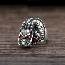 FNJ Punk Dragon Ring 925 Silver Jewelry New Fashion S925 Sterling Silver Rings for Women Men Big Size 7-11.5 bague 2024 - buy cheap