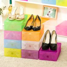 Hot Sell Foldable Plastic-Shoe-Boxes--Organizer-Storage-Stackable-Tidy-Box Zapatero Organizador De Zapatos 2024 - buy cheap