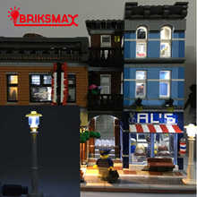 Briksmax iluminação de rua led para figuras, blocos de construção de brinquedo podem decorar todos os blocos de construção de brinquedo, 1 peça 2024 - compre barato
