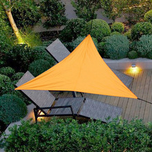 Toldo de vela resistente al agua para exteriores, cubierta trilateral de 3/4/5/6m para jardín, patio, coche, parasol de tela, Verano 2024 - compra barato