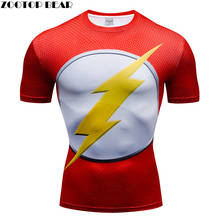 Мужская 3d Футболка компрессионная футболка с короткими рукавами Топ Бодибилдинг Фитнес мужской Homme аниме футболка с логотипом супергероя, костюм 2024 - купить недорого