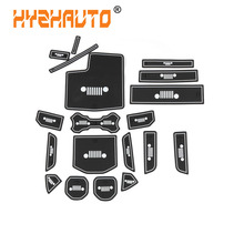 HYZHAUTO-alfombrilla antideslizante para puerta de Jeep Wrangler JL 2018, accesorios de Interior de coche, blanco, rojo, 19 unids/set por juego 2024 - compra barato