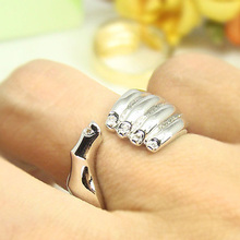 New Trendy Figure Hand Ring Gold Silver Color Promise Hand Rings  free ship 2024 - buy cheap