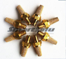 Free shipping 20pcs/lot brass exhaust muffler thread M5 pneumatic silencer fitting BSL-M5 for solenoid valve connector 2024 - buy cheap