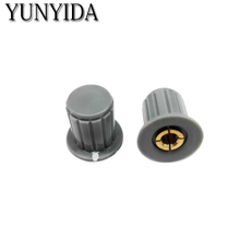 5PCS  Gray WXD3-13-2W potentiometer knob cap (copper core)  Free shipping KYP16-16-4J  4mm 2024 - buy cheap