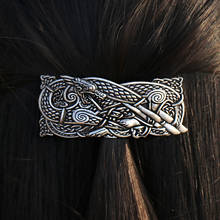 Antique Silver Vikings Dragon Clip Celtics Knots Vintage Hair Clips for Women Barrette 2024 - buy cheap