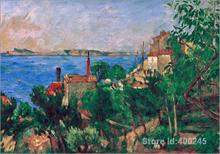 Best Art Reproduction La mer o l Estaque Paul Cezanne Paintings for sale hand painted High quality 2024 - buy cheap
