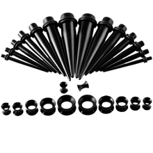 30 pçs/lote Acrílico Ear Taper com Tampões de Ouvido Piercings Kit Medidor de Orelha Alongamento Silicone Alargamento Tampões para os ouvidos e Túneis Jóia Do Corpo 2024 - compre barato