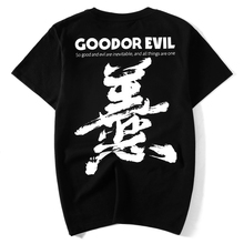 Летняя новая брендовая футболка в китайском стиле с вышивкой для влюбленных Kanji рубашка с рукавом до локтя уличная одежда в стиле хип-хоп 2024 - купить недорого