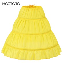 New Fashion A line 3 Hoops Children Kid Dress Bridal Petticoat Crinoline Underskirt Wedding Accessories For Flower Girl Dress 2024 - buy cheap