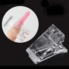 Fixed Clip Nail Extension Tools Nail Art Crystal Plastic False Nail Mold Forms DIY UV Gel Builder Quick Extension Nail Art Tips 2024 - buy cheap