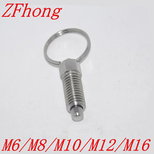 M6 de acero inoxidable M8 M10 M12 M16, anillo de tracción retráctil, sin bloqueo, Pin de émbolo de indexación 2024 - compra barato