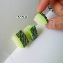 Tanduzi Wholesale 100PCS Resin Fruit Flatback Cabochon Miniature Hami Melon Resin Kawaii DIY Decoration 2024 - buy cheap