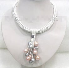 Бесплатная доставка, ожерелье с жемчугом из натурального пресноводного жемчуга 2024 - купить недорого