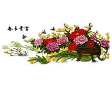 Embroidery Package Best Quality On Sale  Cross Stitch Kits Unopen New Luxurious Spring Fortune Peony Flower Free shipping 2024 - buy cheap