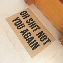 Funny Doormat Entrance Floor Mat Oh Shit Not You Again Mat Home and Office Rubber Door Mats Outdoor Welcome Mats for Front Door 2024 - buy cheap