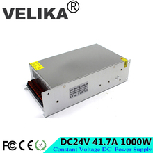 Fuente de alimentación ajustable regulada, transformadores de Controlador Led AC110V 1000 v a DC24V USP para luz LED CNC paso a paso, DC 24V 41.7a 220 W 2024 - compra barato