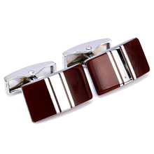 2016 Unique Designer Brand Formal Shirt Cufflinks for Men's Jewelry Wedding Groom Alloy Red Cuff Links Business 2024 - buy cheap