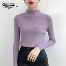 Fashion Women Pullover Sueter Mujer Invierno 2019 Winter Knitted Turtleneck Sweater Solid Women Clothing Sweater  5047 50 2024 - buy cheap