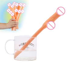 1 * Novelty Huge Propene Polymer Penis Willy Drinking Straw  Bar Hen Night Party Nude Bachelorette Straws Accessories 2024 - buy cheap
