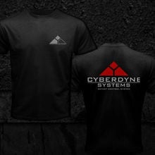 Мужская рубашка с коротким рукавом и принтом Терминатор cyberdyne System Skynet Control System, новая модная футболка с двойным боком, 2019 2024 - купить недорого